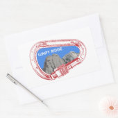 Sticker Rectangulaire Boîtier d'Escalade Lumpy Ridge Rock (Enveloppe)
