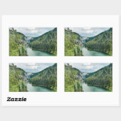 Sticker Rectangulaire Bolboci Lake, Romania (Feuille)