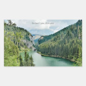 Sticker Rectangulaire Bolboci Lake, Romania (Devant)