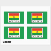 Sticker Rectangulaire Bolivie (Feuille)