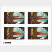 Sticker Rectangulaire Bologne (Feuille)