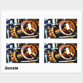 Sticker Rectangulaire Bolts Pop Art (Feuille)