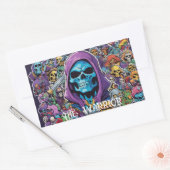 Sticker Rectangulaire Bombe à collants pleine de Skeletor (Enveloppe)