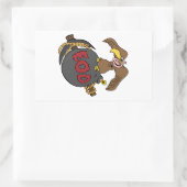 Sticker Rectangulaire Bombe Buzzard et cueillir (Sac)