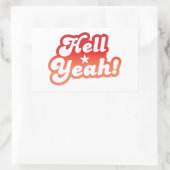 Sticker Rectangulaire Bon Dieu ! (Sac)