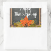 Sticker Rectangulaire bon thanksgiving (Sac)