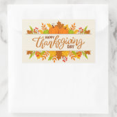 Sticker Rectangulaire Bon thanksgiving (Sac)