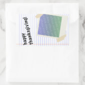 Sticker Rectangulaire bon thanksgiving (Sac)