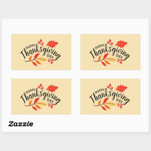Sticker Rectangulaire Bon thanksgiving