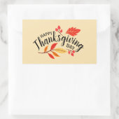 Sticker Rectangulaire Bon thanksgiving (Sac)