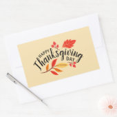 Sticker Rectangulaire Bon thanksgiving (Enveloppe)
