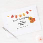 Sticker Rectangulaire Bon thanksgiving Automne/Automne Marketing d'affai (Enveloppe)