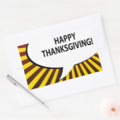 Sticker Rectangulaire BON THANKSGIVING ! bulle comique (Enveloppe)