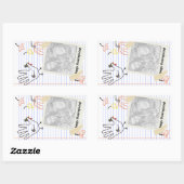 Sticker Rectangulaire bon thanksgiving ! carnets croquis (Feuille)