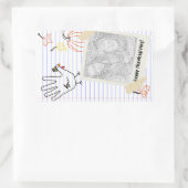 Sticker Rectangulaire bon thanksgiving ! carnets croquis (Sac)