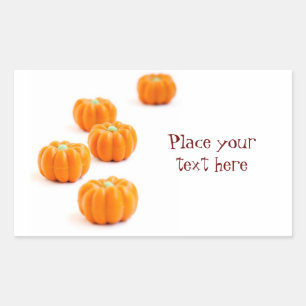 Sticker Rectangulaire Bonbons citrouilles d'Halloween