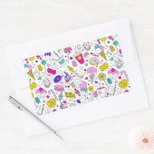 Sticker Rectangulaire Bonbons colorés doux Motif (Enveloppe)