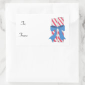 Sticker Rectangulaire Bonbons de Noël (Sac)