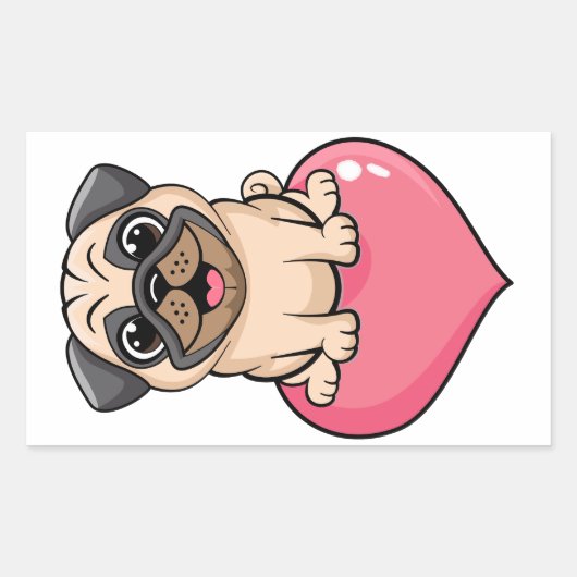 Sticker Rectangulaire Bonbons doux (Devant)