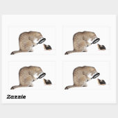 Sticker Rectangulaire Bonjour ! ! (Feuille)