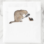 Sticker Rectangulaire Bonjour ! ! (Sac)