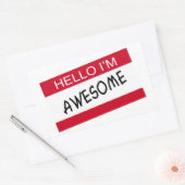 Sticker Rectangulaire Bonjour, Je Suffis (Enveloppe)