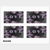 Sticker Rectangulaire Bonjour Je T'Aime (Feuille)
