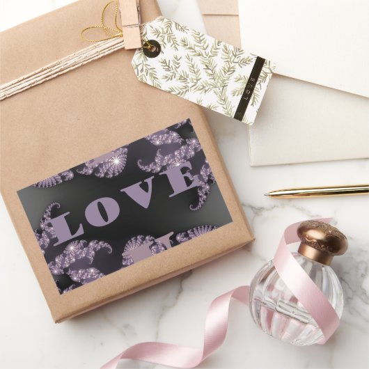 Sticker Rectangulaire Bonjour Je T'Aime (Cadeaux)