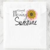 Sticker Rectangulaire Bonjour Sunshine (Sac)