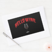 Sticker Rectangulaire Bonjour Vin - Pack d'autocollants Halloween (Enveloppe)