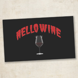 Sticker Rectangulaire Bonjour Vin - Pack d'autocollants Halloween