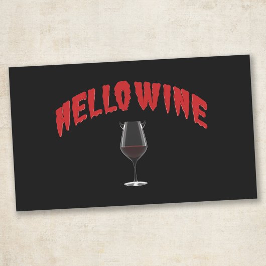 Sticker Rectangulaire Bonjour Vin - Pack d'autocollants Halloween
