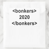 Sticker Rectangulaire Bonkers 2020 (Sac)