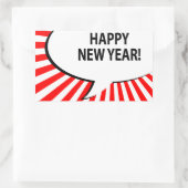 Sticker Rectangulaire bonne année ! bulle de la bande dessinée (Sac)