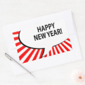 Sticker Rectangulaire bonne année ! bulle de la bande dessinée (Enveloppe)