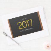 Sticker Rectangulaire Bonne classe de Graduation 2017 ! (Enveloppe)