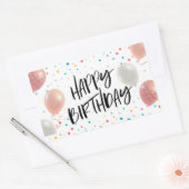 Sticker Rectangulaire Bonne fête d'anniversaire (Enveloppe)