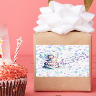 Sticker Rectangulaire Bonne fête d'anniversaire 01