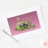 Sticker Rectangulaire Bonne fête des mères (Enveloppe)