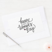 Sticker Rectangulaire Bonne Journée des Femmes (Enveloppe)