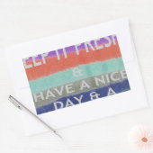 Sticker Rectangulaire Bonne journée et meilleure nuit Gardez-la frais. (Enveloppe)