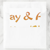 Sticker Rectangulaire Bonne journée et une meilleure conception de texte (Sac)