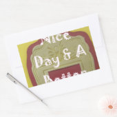 Sticker Rectangulaire Bonne journée et une meilleure nuit d'art encadré  (Enveloppe)