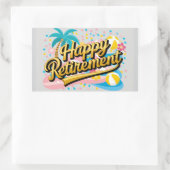 Sticker Rectangulaire Bonne retraite (Sac)