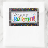 Sticker Rectangulaire Bonne retraite (Sac)