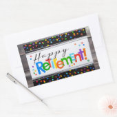 Sticker Rectangulaire Bonne retraite (Enveloppe)