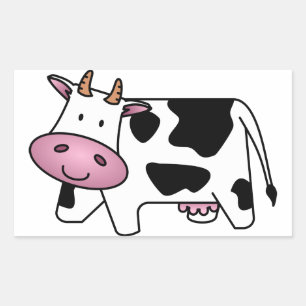 Sticker Rectangulaire Bonne vache