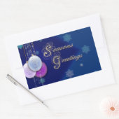 Sticker Rectangulaire Bonnes Fêtes (Enveloppe)
