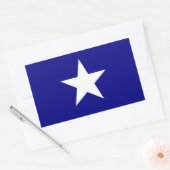Sticker Rectangulaire Bonnie Pavillon bleu étoile blanche (Enveloppe)