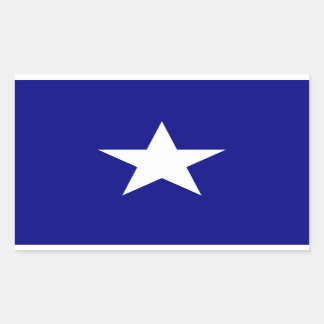 Sticker Rectangulaire Bonnie Pavillon bleu étoile blanche